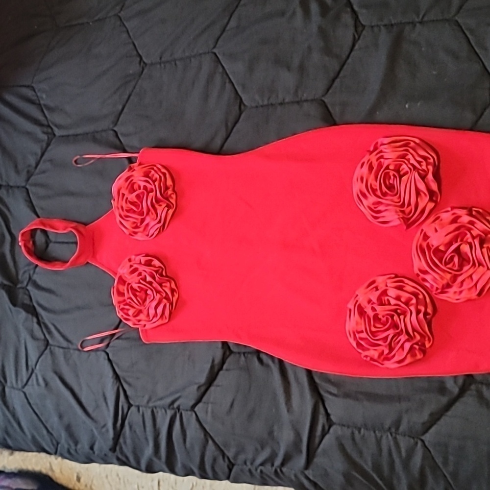 Red flower dress 😍 ♥️ ✨️